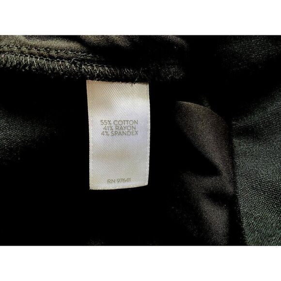 J. Jill Black Premium Bi-Stretch Mid Rise Pants Slim Tapered Leg Trousers Sz 12 - Picture 6 of 6